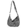 Buy cheap Fashion Leopard Print Eco Canvas Bags Zebra Design Lady Single Shoulder Bag Large Capacity from wholesalers
