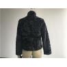 Buy cheap Womens Black Textured Faux Fur Chubby Coat With Funnel Collar High Fashion TW75507 from wholesalers