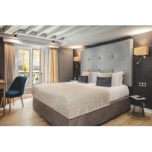 Buy cheap South Africa hotel style apartment interior design by China agent for leather bed with dining chair and wood desk table from wholesalers