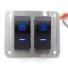 Buy cheap 2 Gang Dual LED 5Pins Universal Rocker Switch Panel from wholesalers