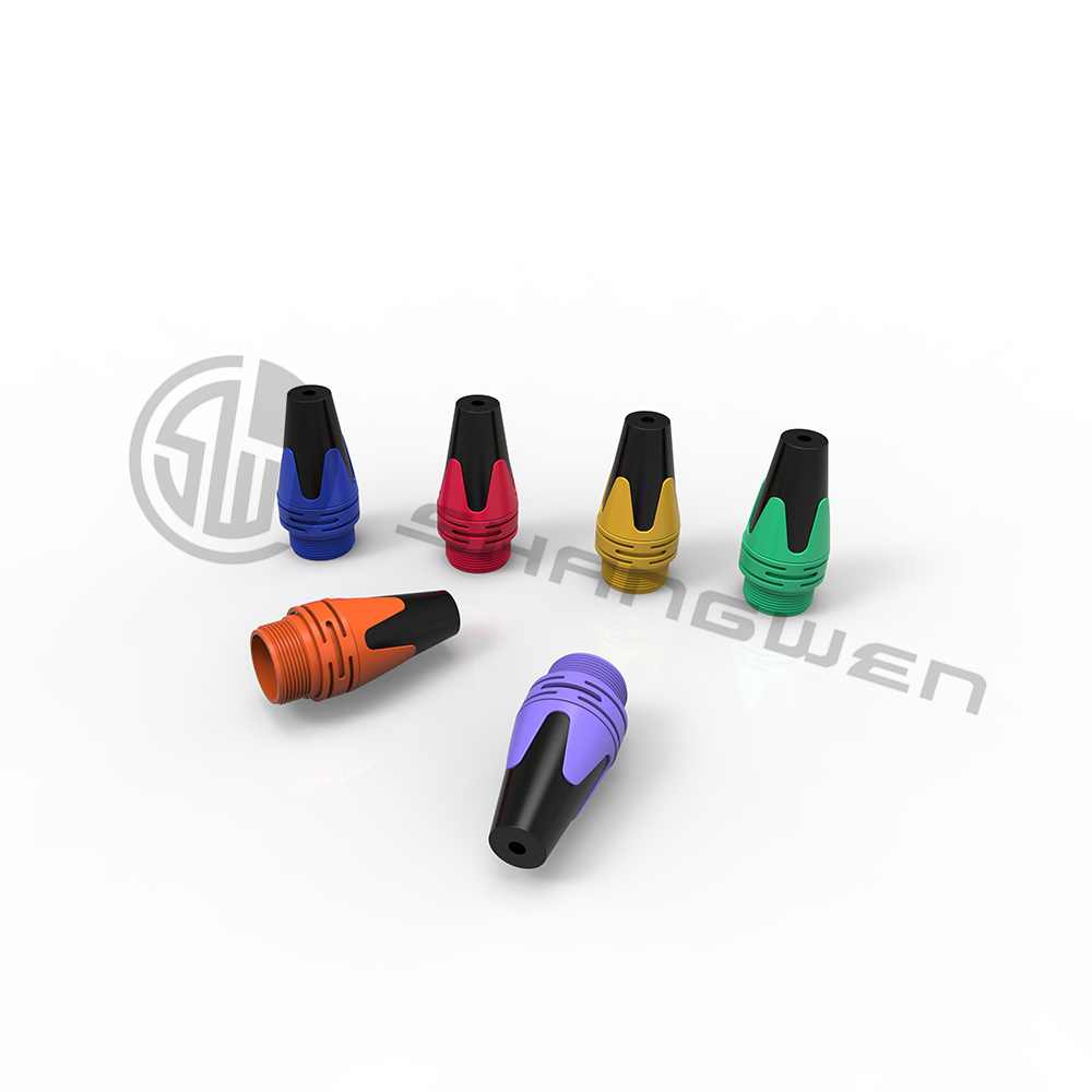 Indoor Custom XLR 4 Pin Male Female Connector Plug Socket Zinc Alloy Shell