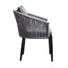 Buy cheap Rope And Aluminum Outdoor 6 Seater Garden Table And Chairs from wholesalers