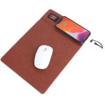 Waterproof Multifunction Wireless Charging Pu Leather Mouse Pad Customised Logo