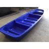 Buy cheap B4M Rotomolded Plastic Rowing Boat , Poly Fish River Row Boats With Outboard Motor from wholesalers