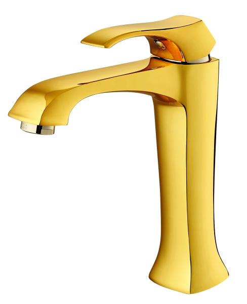 Buy cheap 195mm High Gold Bathroom Sink Taps Long Neck Sink Tap Anti Rusting from wholesalers