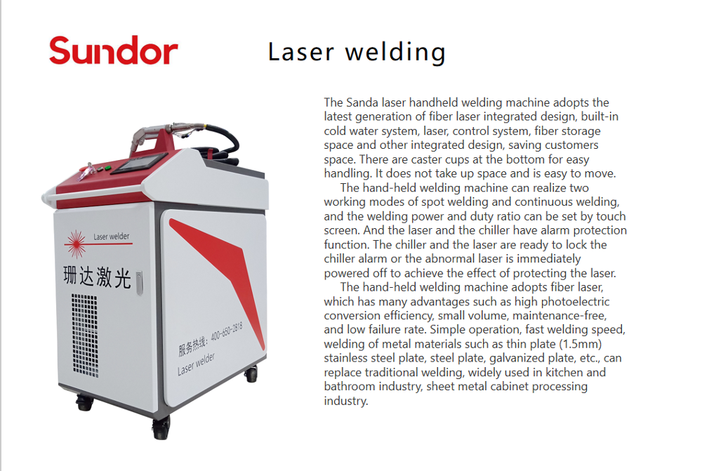AC380V Hongniu Handheld Aluminum Laser Welder 1000w 1500w 2000w