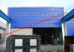 Rapid Fold Up Pack Doors For Factory Crane Doors Large Opening PVC Stacking