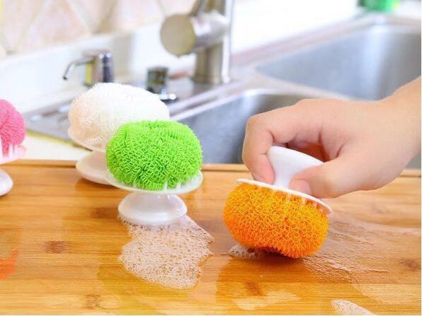 Buy cheap Wear Resistant Stainless Steel Scrubber With Handle For Household Cleaning from wholesalers