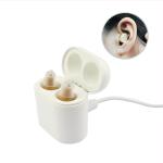 White Digital Rechargeable Hearing Aids For Severe Hearing Loss Ni-MH Battery