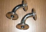 Food Grade Dn50 SUS316L Stainless Steel Sanitary Fittings , 90 Deg Tri Clamp