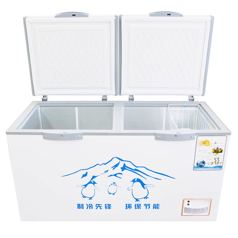 Top-open freezer refrigerators Ice Cabinet Commercial Horizontal deep Chest freezer single door used for freezing fish, meat