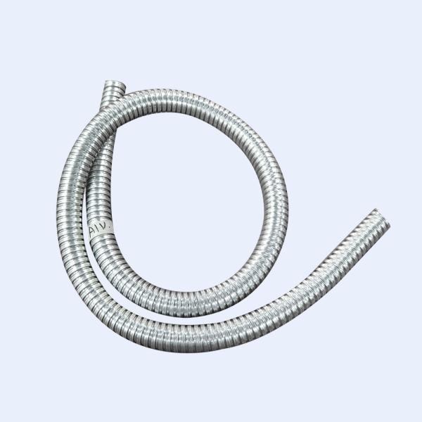 Buy cheap IP6 Anti Fire Steel Flexible Conduit 0.30MM Thickness 1/2" 4" Light Duty Silver from wholesalers
