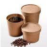 Buy cheap Kraft Paper Disposable Takeaway Soup Cup Biodegradable Soup Container from wholesalers
