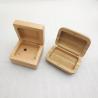 Buy cheap Small jewelry natural unfinished plain hinged DIY blank wooden box from wholesalers