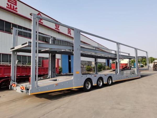 Buy cheap 3 Axles Hydraulic Lifting System Car Transport Semi Trailer Customizable Options from wholesalers