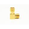 Buy cheap SMA Female To SMA Female Right Angle(RA) 50Ω RF Coaxial Adapter from wholesalers