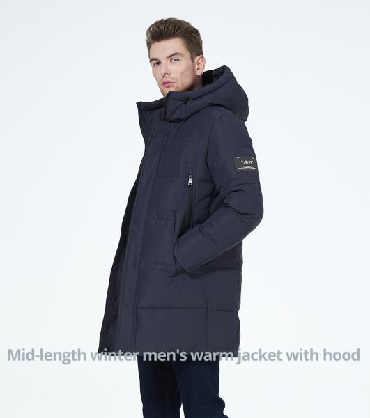 Buy cheap Knitted Cuff Mens Heavy Winter Coat Mens Wool Winter Coat With Four Pocket from wholesalers