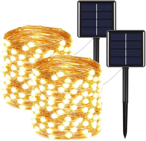 Buy cheap 8 Modes Coloured 72ft Solar Powered Fairy Lights Warm White Energy Saving from wholesalers