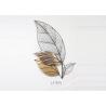 Buy cheap Luxury Glod Leaves Wrought Iron Metal Wall Art Decor from wholesalers