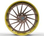 Buy cheap Toyota Matt Bronze Two Piece Forged Wheels Multi Spoke Step Lip Concave Wheels from wholesalers