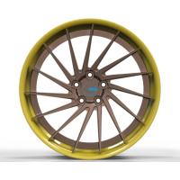 Buy cheap Toyota Matt Bronze Two Piece Forged Wheels Multi Spoke Step Lip Concave Wheels product