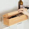 Buy cheap Sustainable Retro Wood Single Wine Bottle Box Holder Gift Christmas Day Wine Storage Case from wholesalers