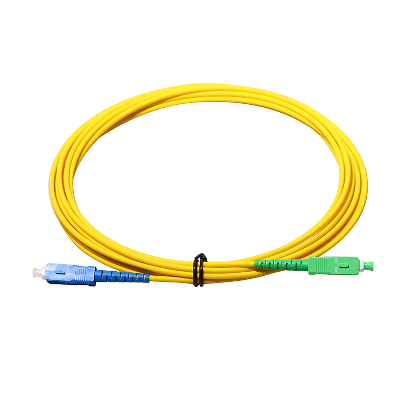 3 Meter SC APC Patch Cord Single Mode Simplex 9/125 Armored