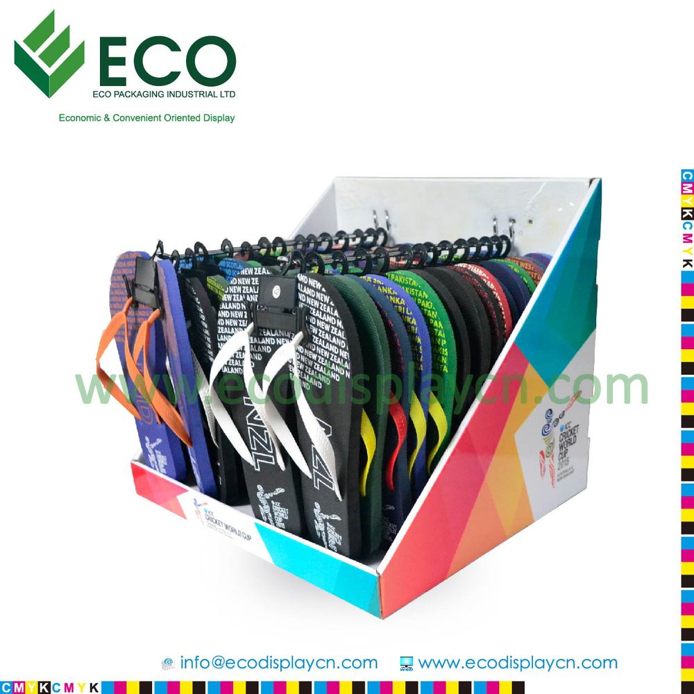 Cardboard Counter Top Display For Shoes Women Summer