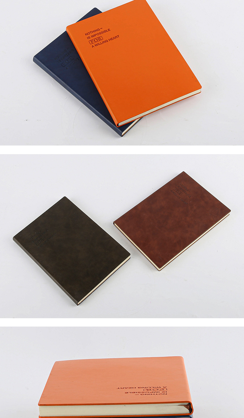 2022 A5 Notepad Bulk Printing Customized Pu Leather Journals for Note Organization