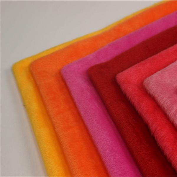 Buy cheap Professsional Minky Velboa Fur Fabric Shrink - Resistant Various Color from wholesalers