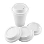 100% Biodegradable Compostable Natural Sugarcane Pulp Flat Swivel Round Boba Lid