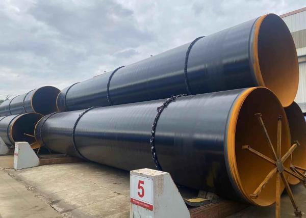 Buy cheap Seamless Steel FBE Coated Pipe / 3PE Coated Pipe 3 Layers For Pipeline Coating from wholesalers