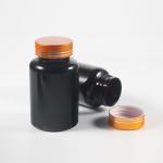 Highly Customized Luxury Black Frost Pill Bottle Capsule Bottle Green Plastic