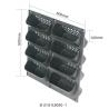 Buy cheap Outdoor Green Plant Plastic Vertical Garden Flower Stacking Pots for Stylish Green Wall from wholesalers