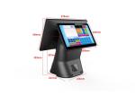 Single / Double Display Point Of Sale Pc 15 Inch Touch Screen Plastic Aluminium