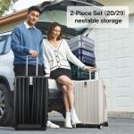 Sets 2 piece Carry On Luggage with Wheels PC Hard Shell Suitcases Lightweight