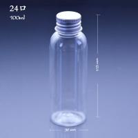 Buy cheap Clear 100ml Capacity 20mm Plastic Juice Bottles With Lids product