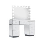 Modern Makeup Vanity Dressing Table Hollywood Mirror MDF Board