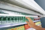Commercial White Multideck Open Chiller Freezer For Supermarket Antiwear