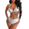 Buy cheap Green Swimming Suits Bikini for Women Breathable and Comfortable Fabric UPF 50+ Sun Protection from wholesalers