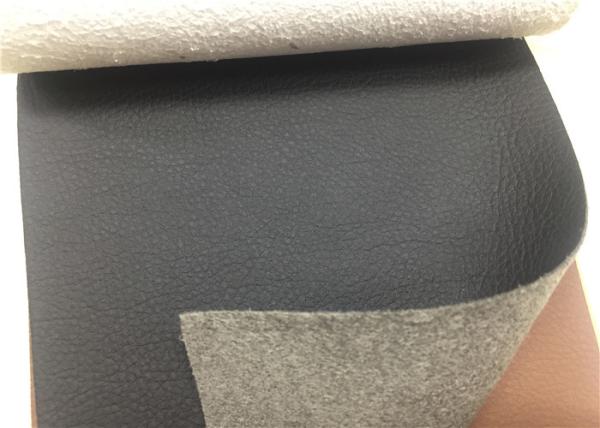 Buy cheap Black PU Microfiber Faux Leather Upholstery Fabric Yellow Resistance from wholesalers