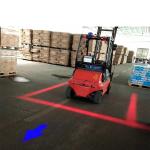 Safety Boundary Area Light Reverse Range Indication Wide Curved Straight Line