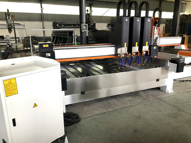 4 Axis Stone Carving Machinery Granite Marble Polished Cutting
