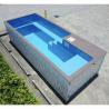 Buy cheap Outdoor Customized Color 20' 40' Shipping Container Swimming Pool With 2" Thick Window and Steel Stair from wholesalers