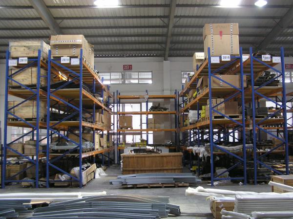 Buy cheap Galvanized / Powder Coated Finished Double Deep Pallet Rack For Factory from wholesalers