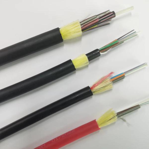 Buy cheap Self support aerial overhead aramid yarn fibra optica cables FRP 6 12 24 48 hilos fiber optik kable 6core adss cable from wholesalers