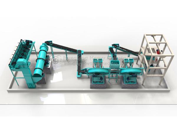 High, Medium, Low N-K2O-P2O5 Content NPK Granular Fertilizer Making Production