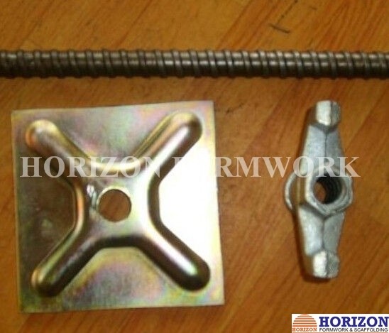 Square Pressed Waler Plate 120x120x6mm Conjunction Galvanized Finishing