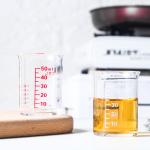 Kitchen Accessories plastic measuring cup 2 pcs set for milk / oil