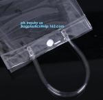 slider k PVC cosmetic bag promotional custom printed plastic bag, Eco-friendly